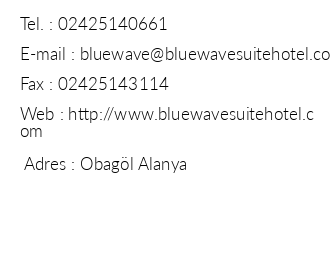 Blue Wave Suite Hotel iletiim bilgileri
